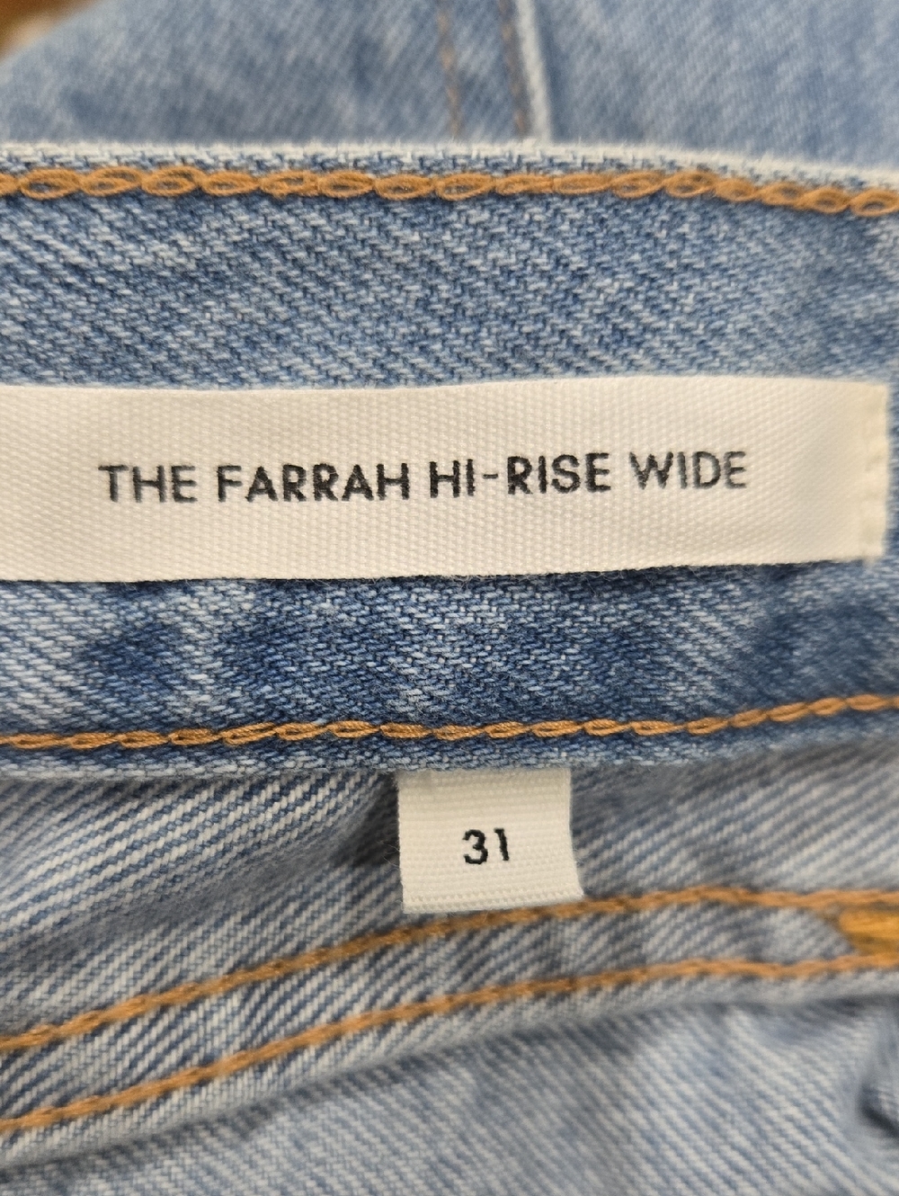 Aritzia Denim Forum Farrah‎ Hi Rise Wide Leg Cargo Jeans Size 31 - Picture 8 of 16